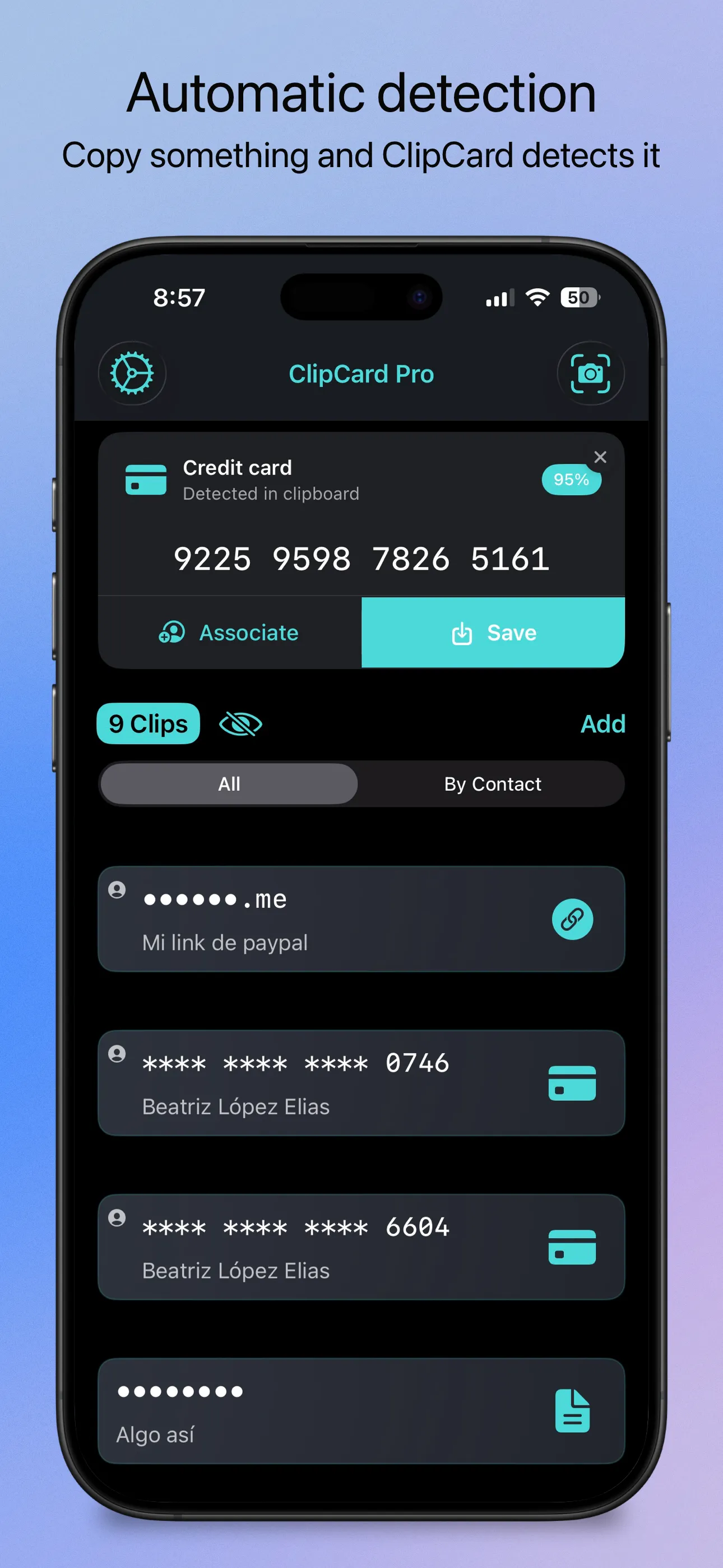 ClipCard Pro - Add card